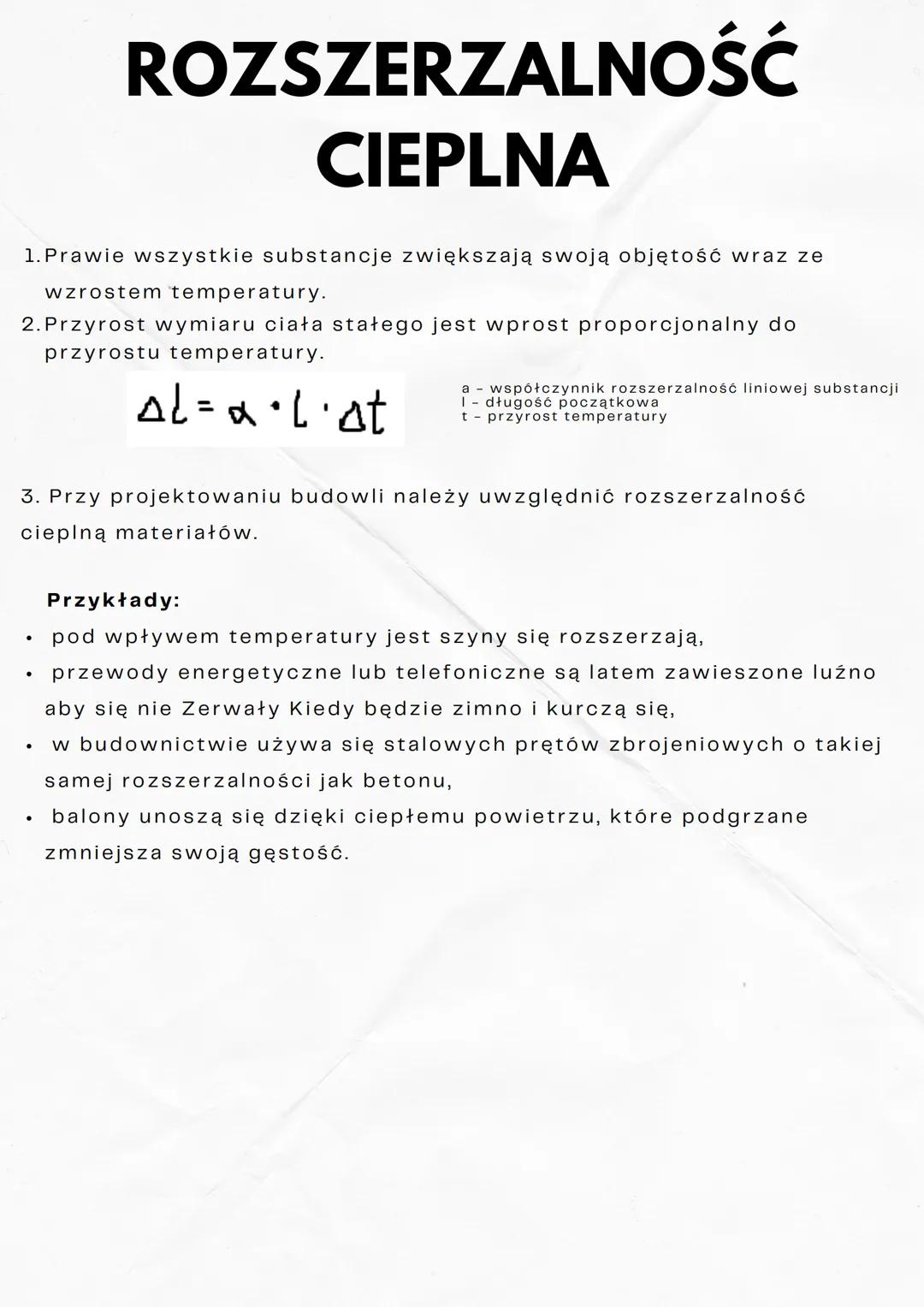Rozszerzalność Cieplna - Zasady i Przykłady