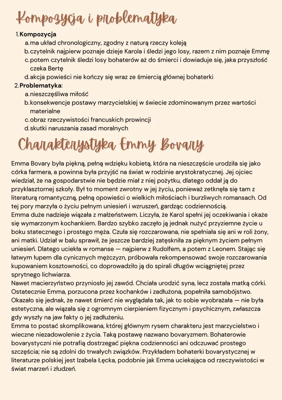 # Pani Bovary

Gustave Flaubert # Psycholiga według gustava Flaubera -
"Pani Bovary"

1. Czas i miejsce akcji
a. XIX wiek; francuska prowinc