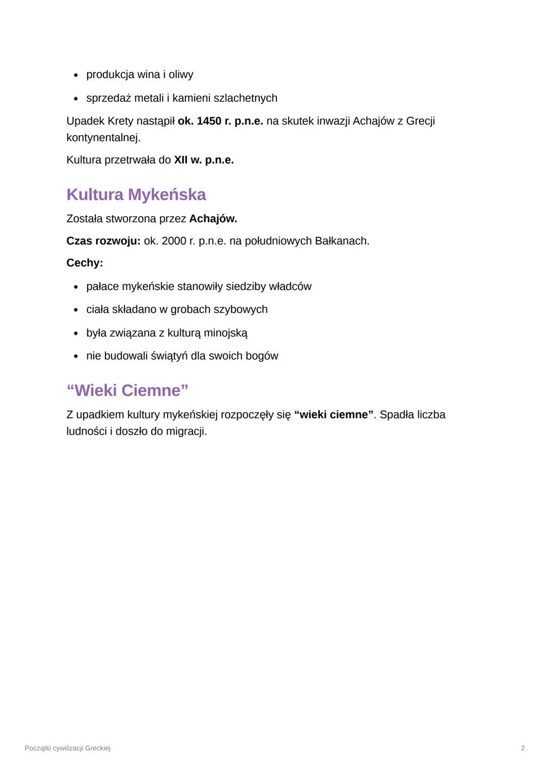 Początki cywilizacji Greckiej
Warunki geograficzne Grecji
Grecja narodziła się na Półwyspie Bałkańskim. Dzięki wyspom Grecja łączy
Europę i 