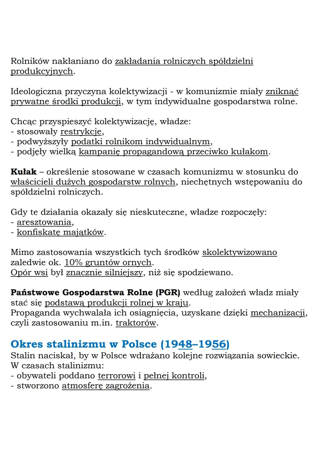 MZ_LEARNING_KNOW

# Polska w czasach stalinizmu
## Klasa 8, „Wczoraj i dziś", Nowa Era

**Daty do zapamiętania:**
powstanie PZPR (1948),
pla