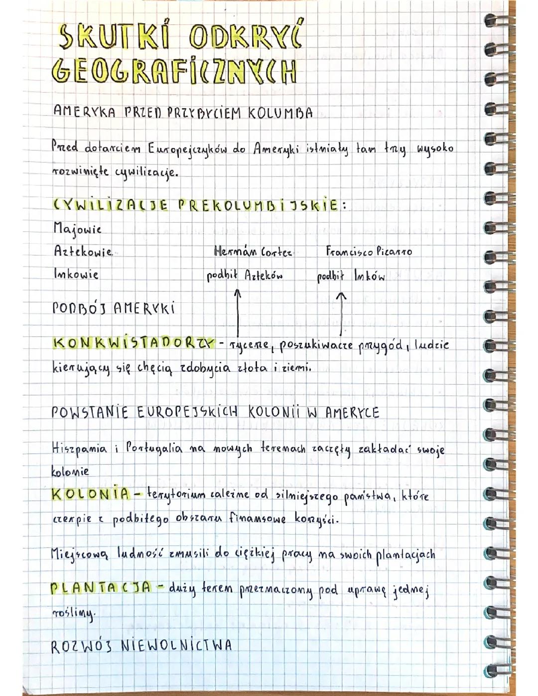 Skutki odkryć geograficznych 