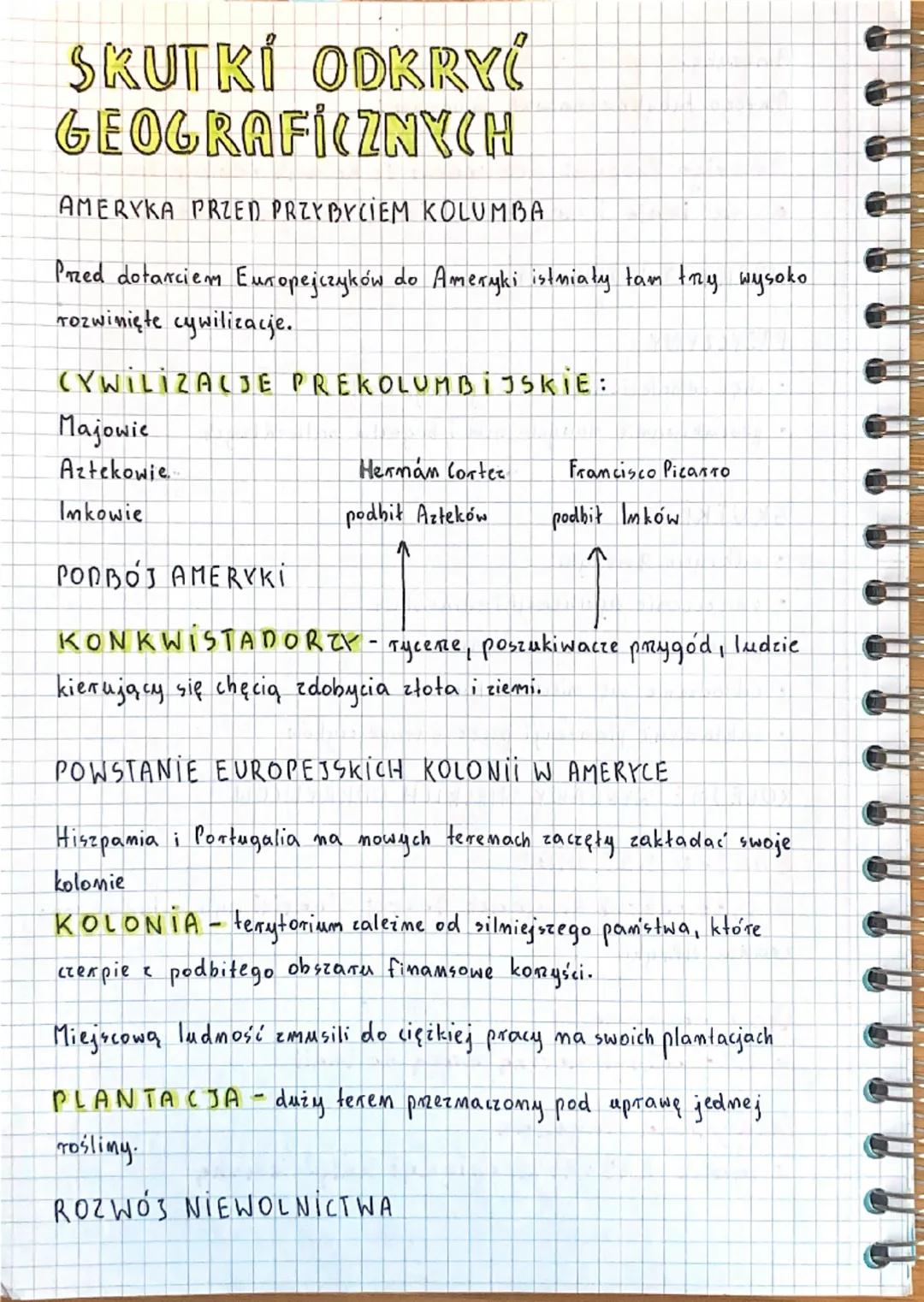 SKUTKI ODKRYĆ
GEOGRAFICZNYCH
AMERYKA PRZED PRZYBYCIEM KOLUMBA
Przed dotarciem Europejczyków do Ameryki istniały tam trzy wysoko
rozwinięte c