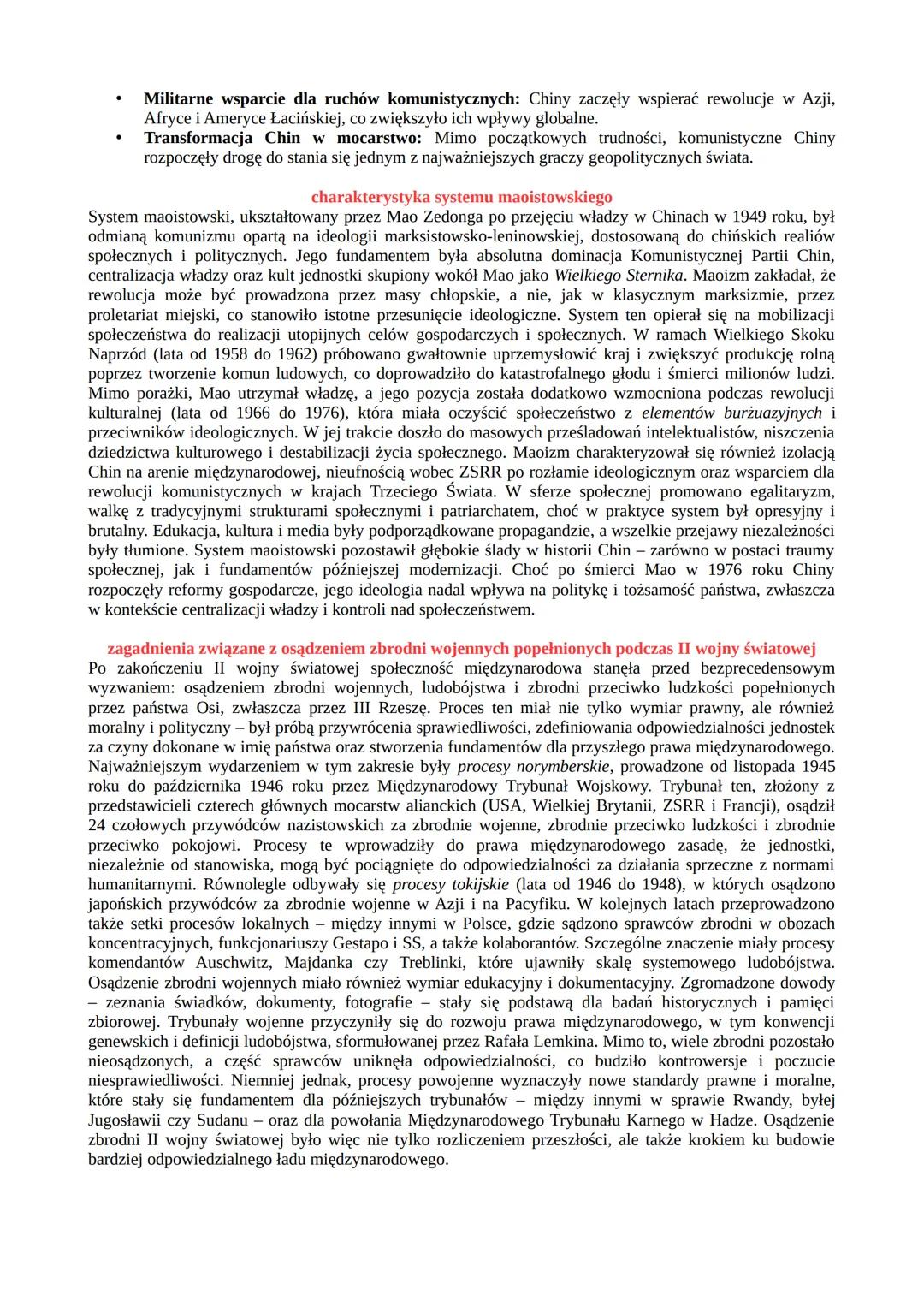 # Świat po II wojnie światowej. Początek zimnej wojny.
skutki II wojny światowej

polityczne

- Rozpad systemu wersalskiego: Dotychczasowy p