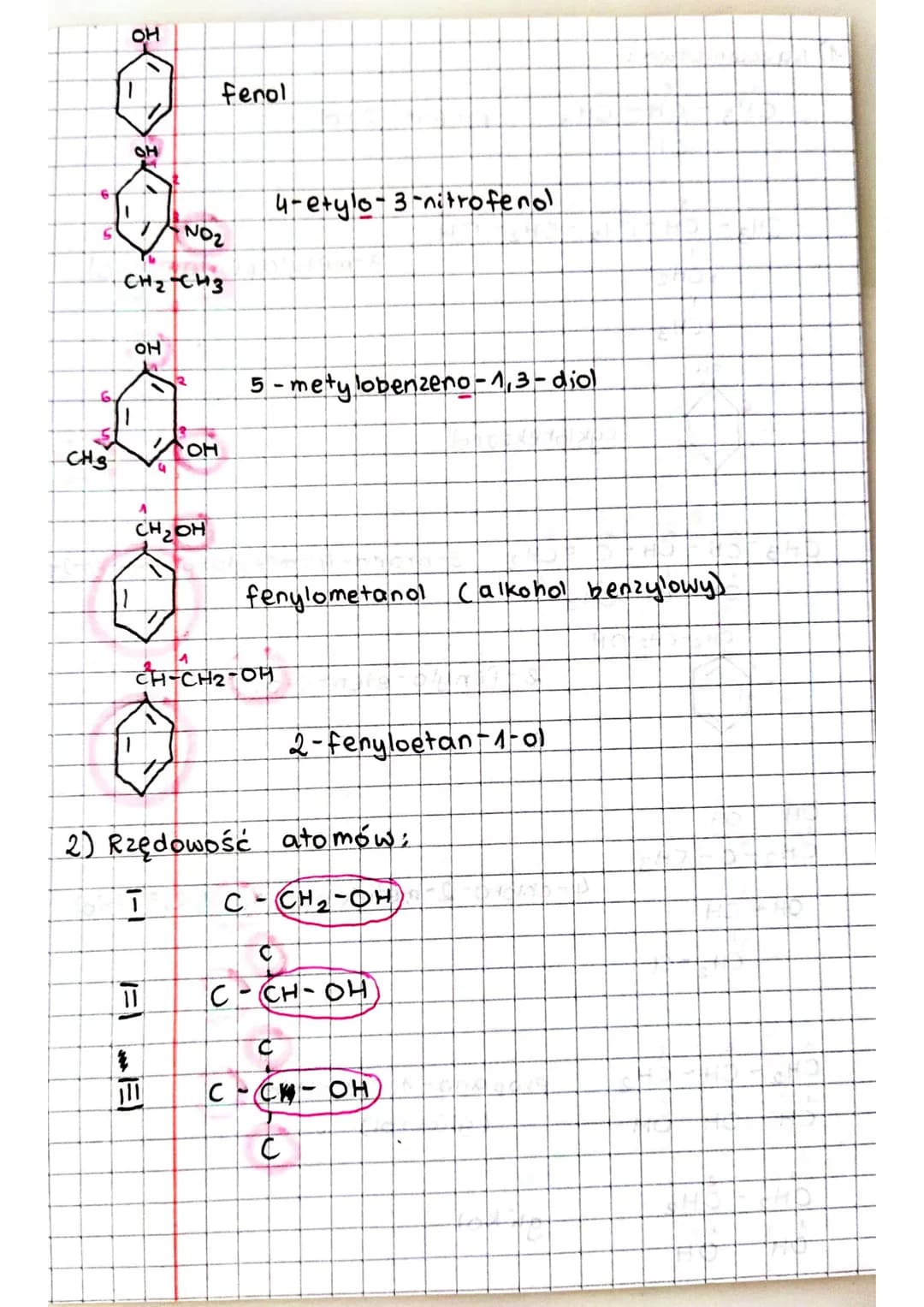 1) Nazewnictwo:
2
3.
CH3-CH-CH 3
H-CH3
OH
1
5
2
CH3 CH-CH₂ - CH₂ - OH
S
1
1
4 CH2
5CH3
OH
13
OH OH
CH₂-C-CH3.
1
3¹
OH-CH
CHO CH-CH-CHÍCH, 3-