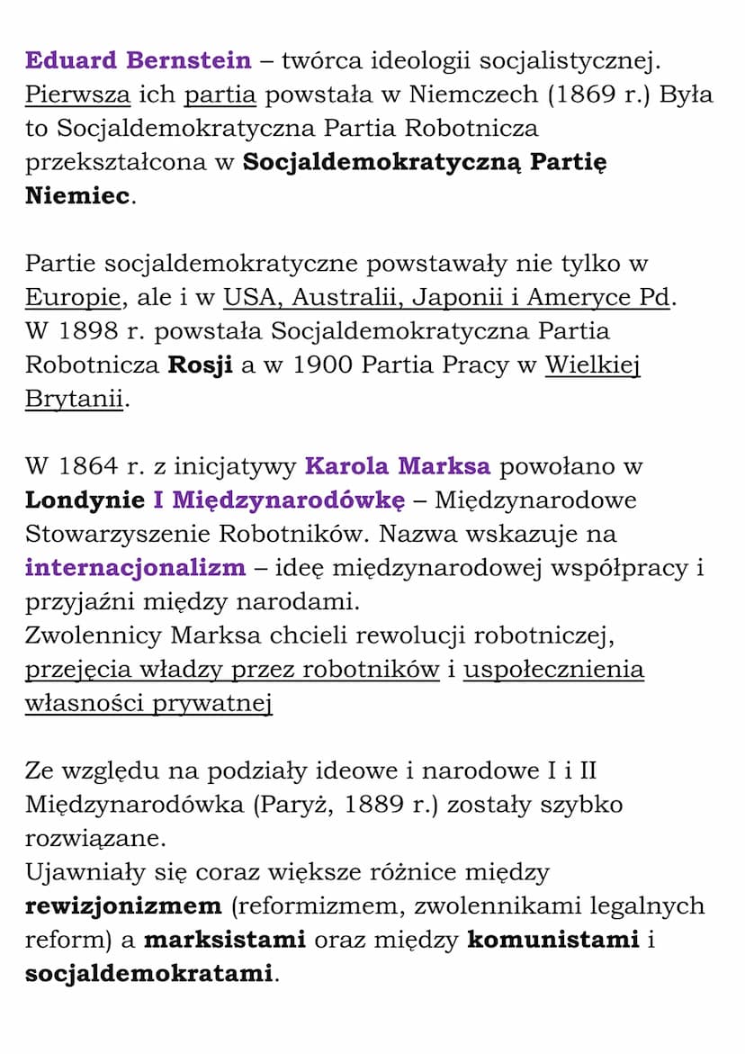 Nowe ideologie i ruchy
społeczne
Demokratyzacja w Europie Zachodniej
Rewolucja przemysłowa -> zmiany społeczne ->
demokratyzacja ustrojów:
-