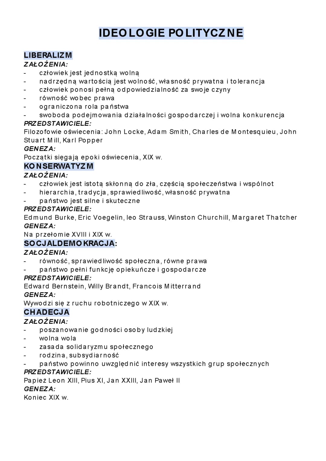 W centrum uwagi 2 PDF - ideologie społeczne dla klasy 2 liceum