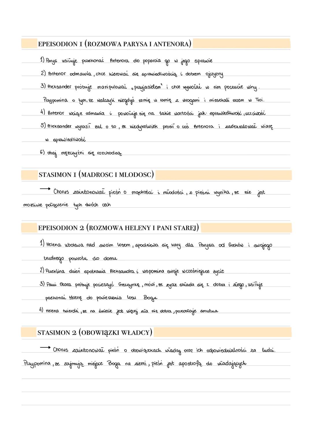 e
४
„ODPRAWA POSŁÓW GRECKICH“-
JAN KOCHANOWSKI

BOHATEROWIE

TROJAŃCZYCY

→ ALEKSANDER (RARYS)-syn króla Troi,
uprowadzić Helenę, once ją za