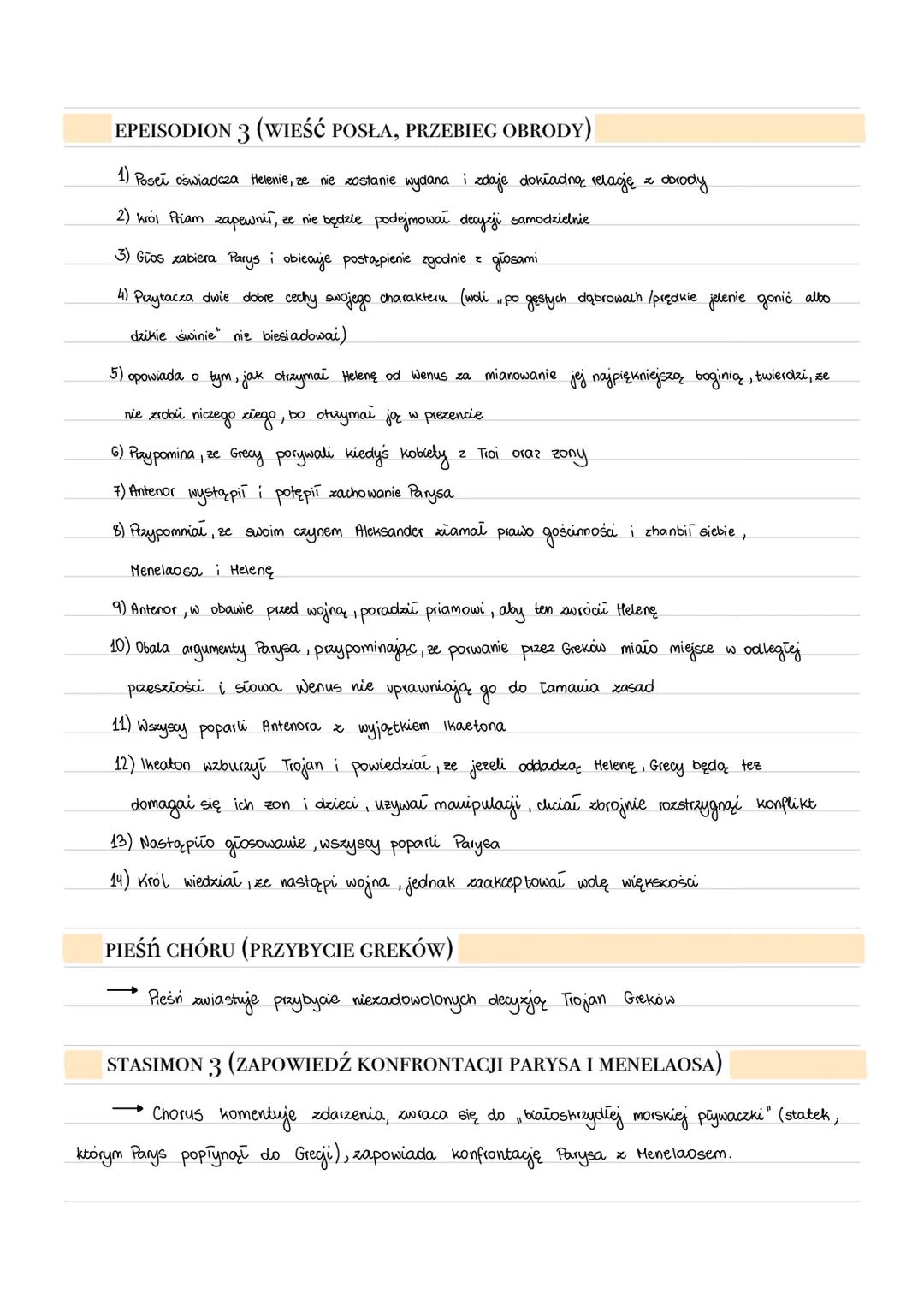 e
४
„ODPRAWA POSŁÓW GRECKICH“-
JAN KOCHANOWSKI

BOHATEROWIE

TROJAŃCZYCY

→ ALEKSANDER (RARYS)-syn króla Troi,
uprowadzić Helenę, once ją za