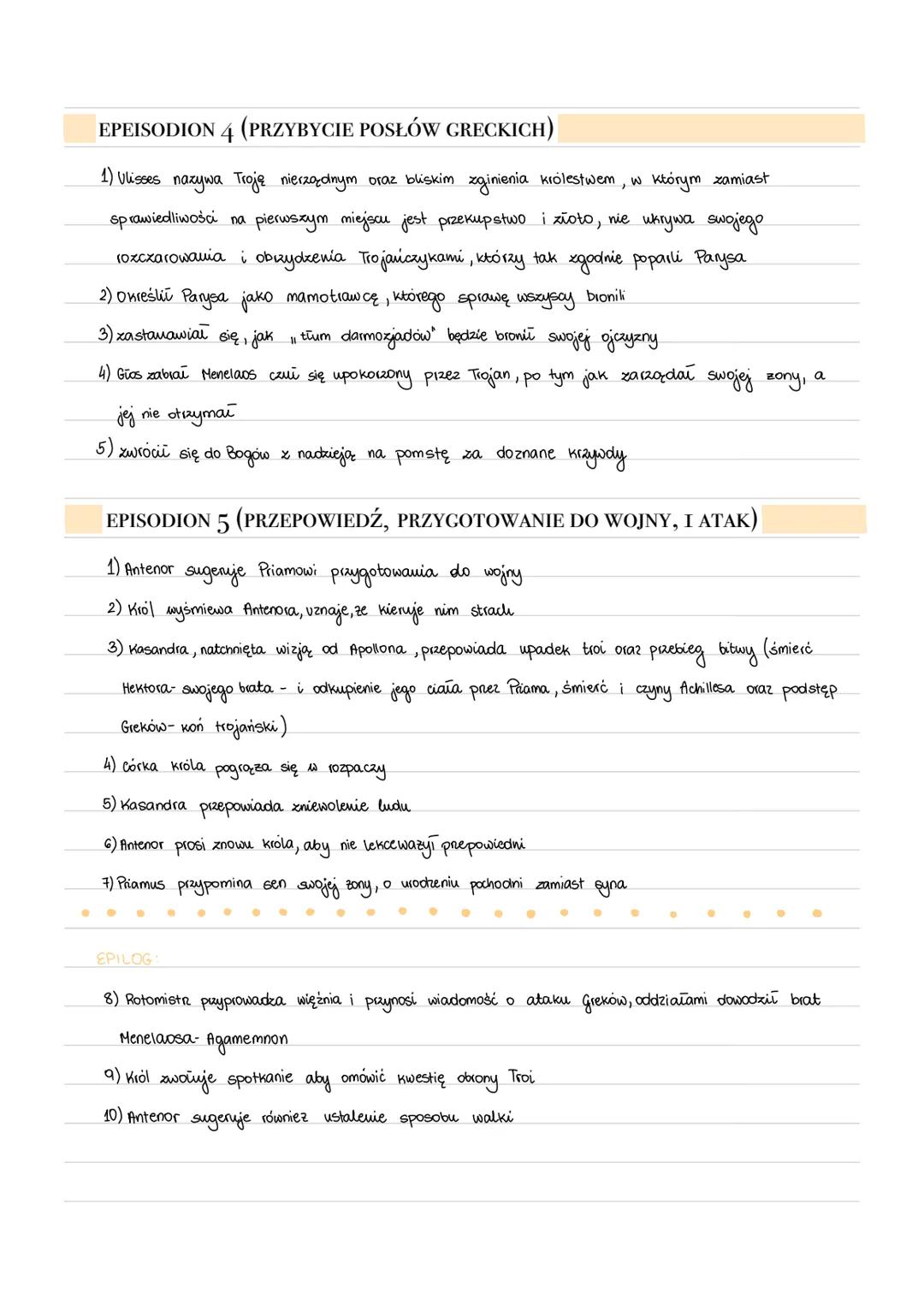 e
४
„ODPRAWA POSŁÓW GRECKICH“-
JAN KOCHANOWSKI

BOHATEROWIE

TROJAŃCZYCY

→ ALEKSANDER (RARYS)-syn króla Troi,
uprowadzić Helenę, once ją za