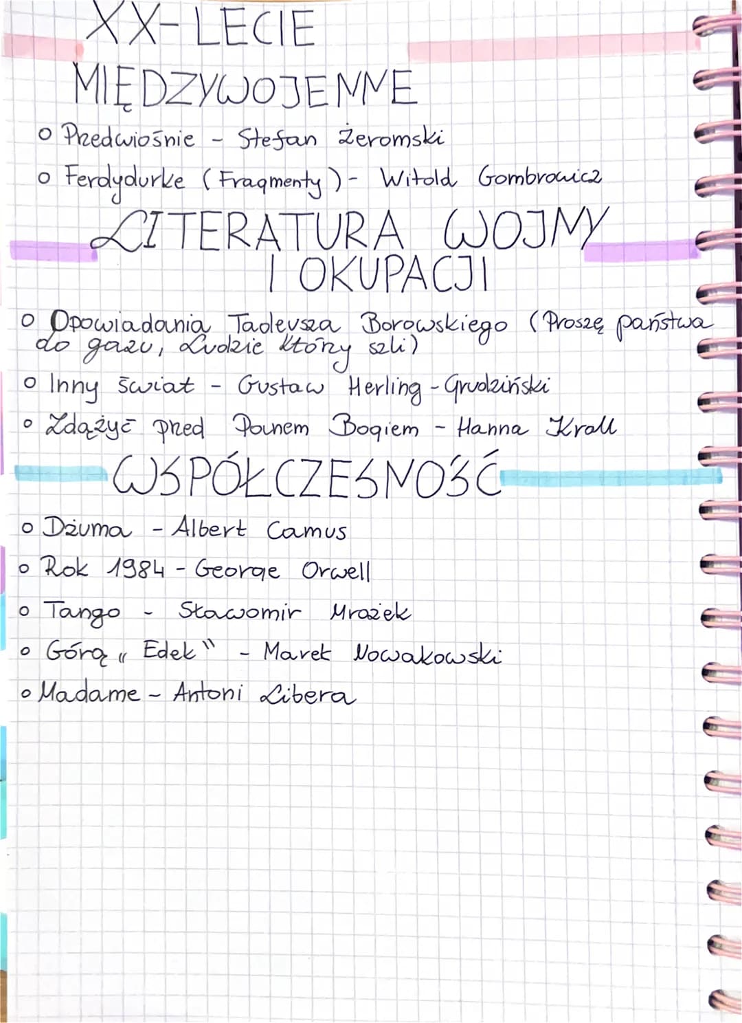 ANTYK
O BIBLIA (fraqmenty: księgi Podzaju, Księgi Hida
Księgi Konaleta Piesu nad Piesuami, Księgi
Apocalipsy weding sw. Jana)
O MITOLOGIA cz