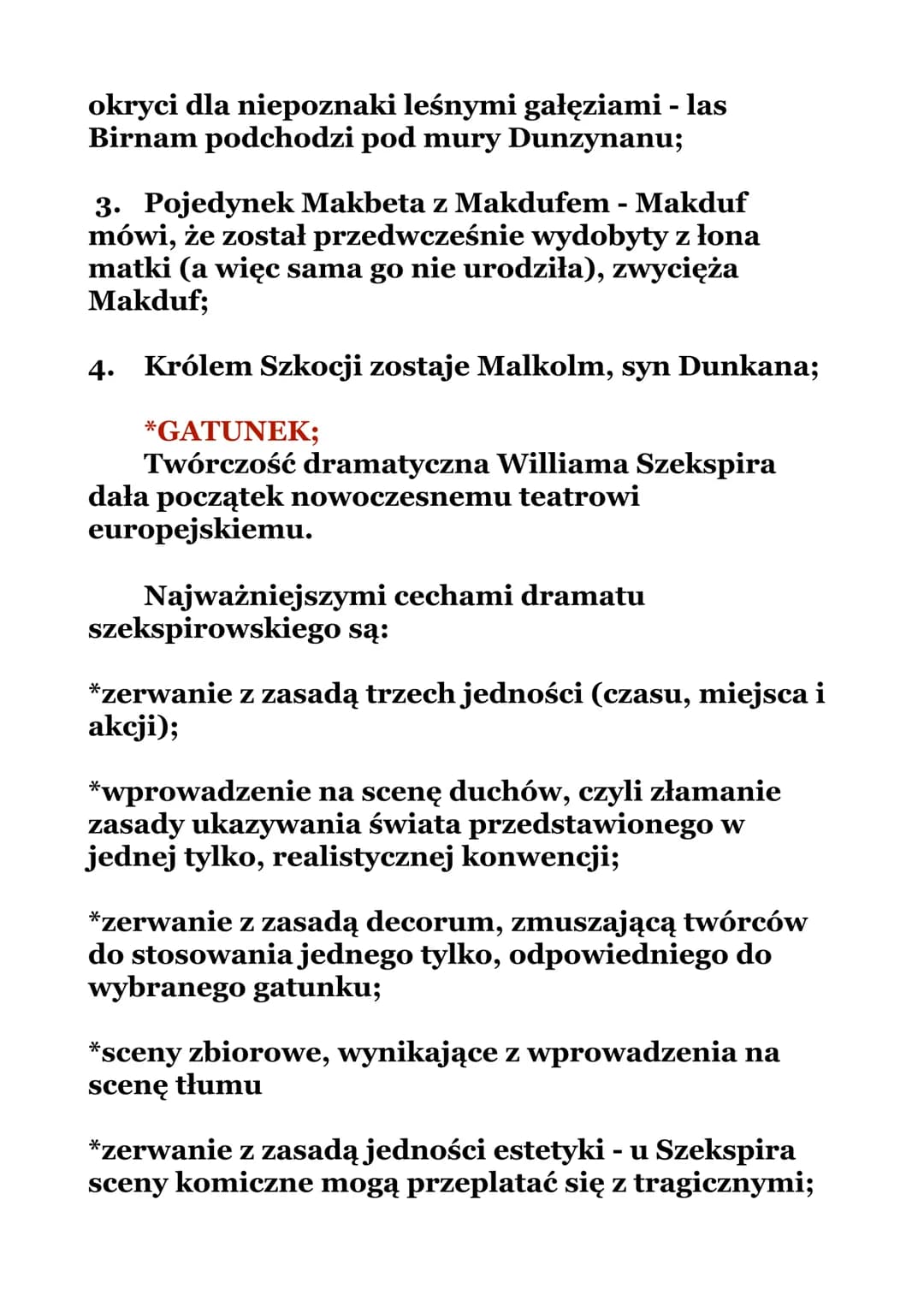 ,,Makbet"
William Szekspir
*CZAS I MIEJSCE AKCJI;
Akcja rozgrywa się w Szkocji oraz Anglii, a także
na wrzosowiskach, polu bitwy i obózie wo