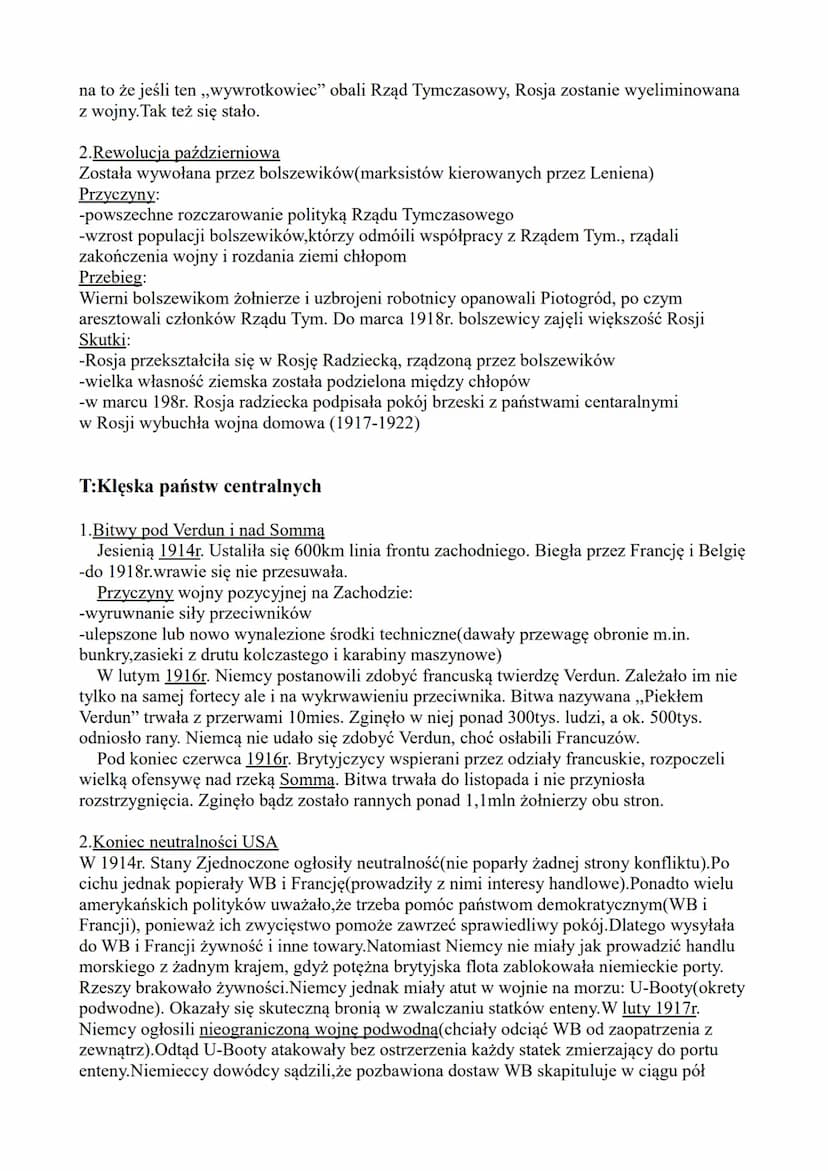 T:Od zbrojnego pokoju do I wojny światowej
1.Przyczyny wybuchu I wojny światowej:
-Niemcy po zjednoczeniu dążyły do wywalczenia sobie mocars