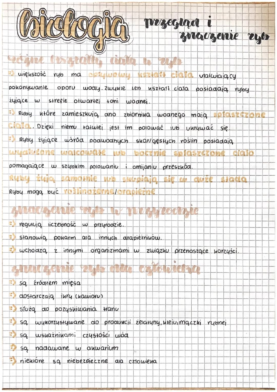 biologia
większość ryb ma bływowy kaziłek ciała utatwiający
Dokonywanie oporu wody. Zwykle ten иsztal! ciała posiadają ryby.
żyjące w strefi