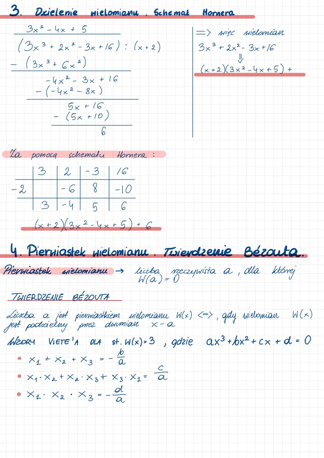 WIELOMIANY
1. Wielomiany jednej zmiennej rzeczywistej
W(x) = anx" + an-1 X^-1 +. + a₂x
Ao
• Sześcian
(a - b)³ =
3
²
An
Sześcian sumy
3
(a + 