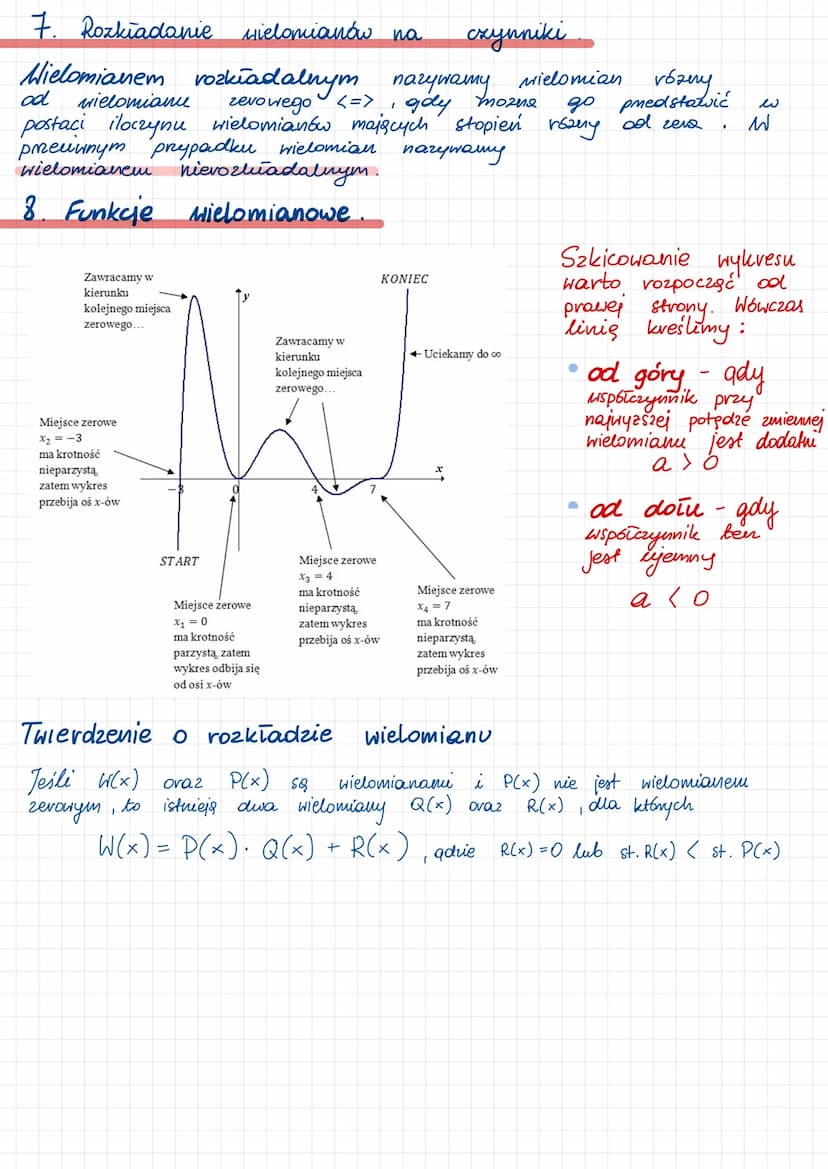 WIELOMIANY
1. Wielomiany jednej zmiennej rzeczywistej
W(x) = anx" + an-1 X^-1 +. + a₂x
Ao
• Sześcian
(a - b)³ =
3
²
An
Sześcian sumy
3
(a + 