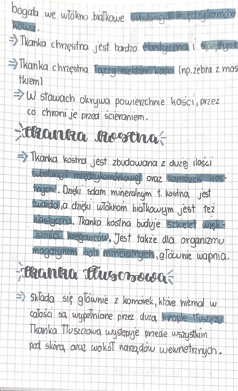biologia
thanda Paczna
buctowa thantzi taoznej
komórki oraz substancje międzykomórkowe,
w niektórych rodzajach tkanki Tącznej znajdują się
m