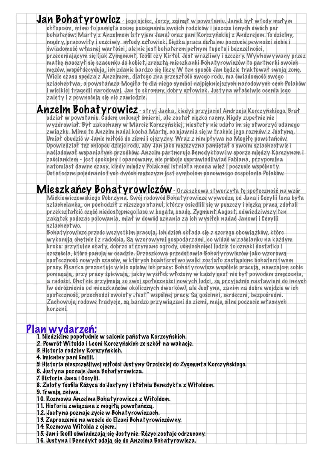 NAD NIEMNEM
Autor: Eliza Orzeszkowa
Typ utworu:powieść
Data wydania: 1888 rok
Bohaterowie:
Benedykt Korczyński- właściciel majątku Korczyn. 