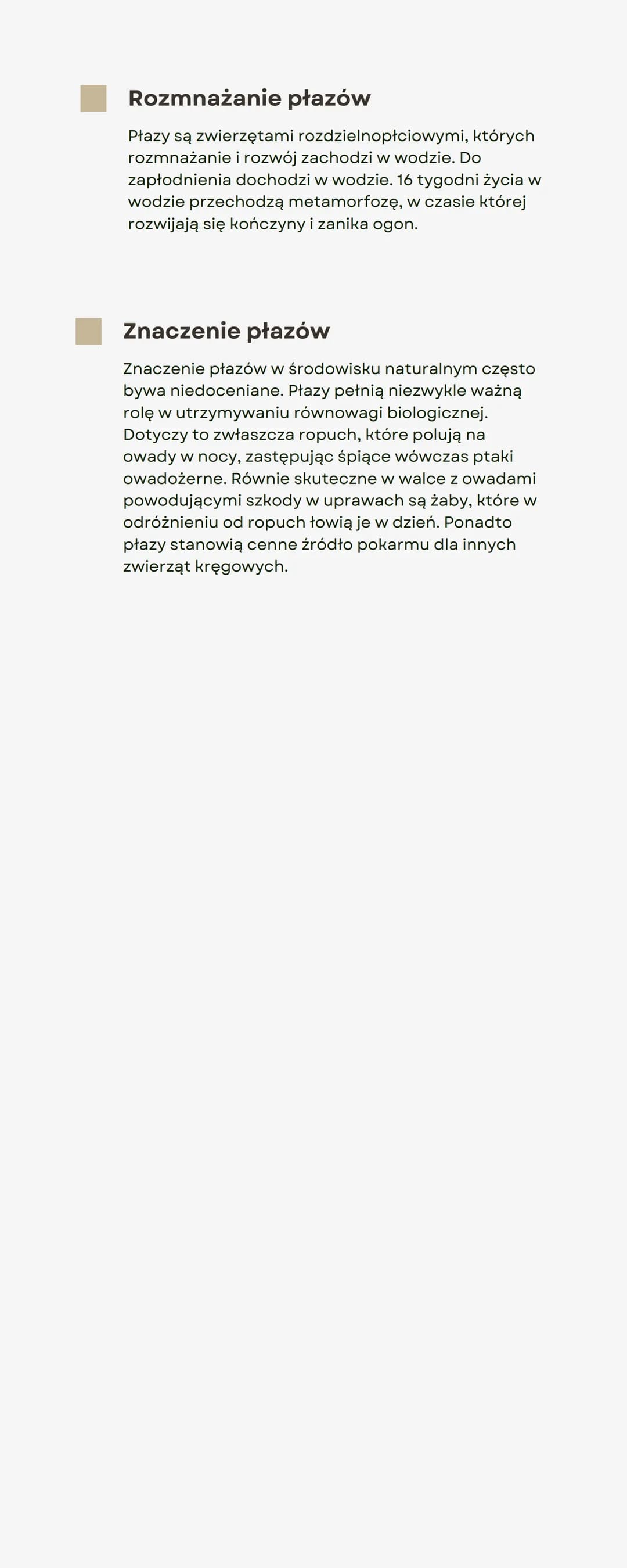 Płazy
Budowa
Płazy są kręgowcami wodno-lądowymi, które
wykazują przystosowania umożliwiające im życie w
obu tych środowiskach. Płazy są zwie