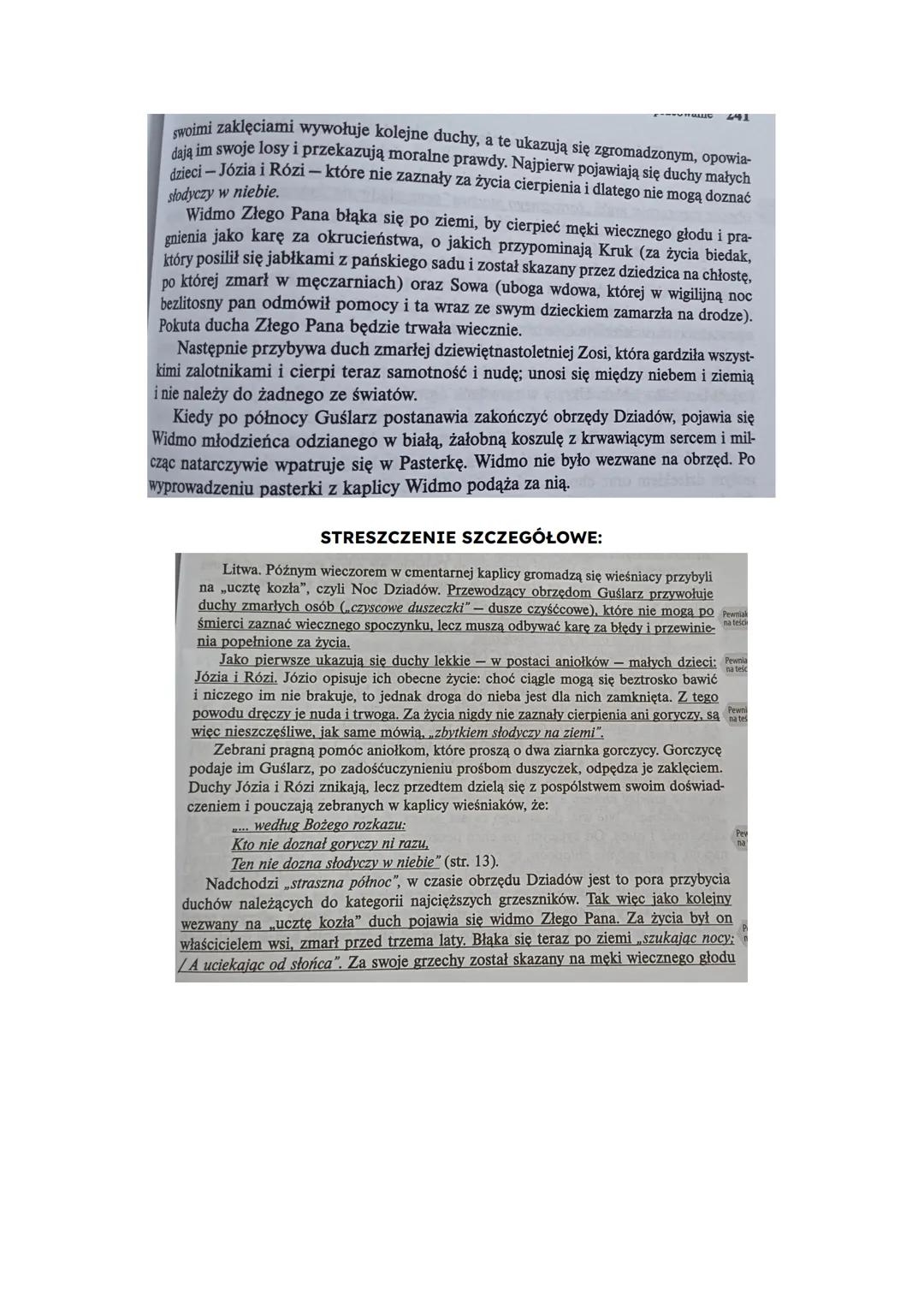 DZIADY CZĘŚĆ II
BOHATEROWIE UTWORU:
Świat umarłych
Świat żywych
i Rózi;
Guślarz - przewodnik chóru, prowadzący obrzęd Aniołki - duchy zmarły