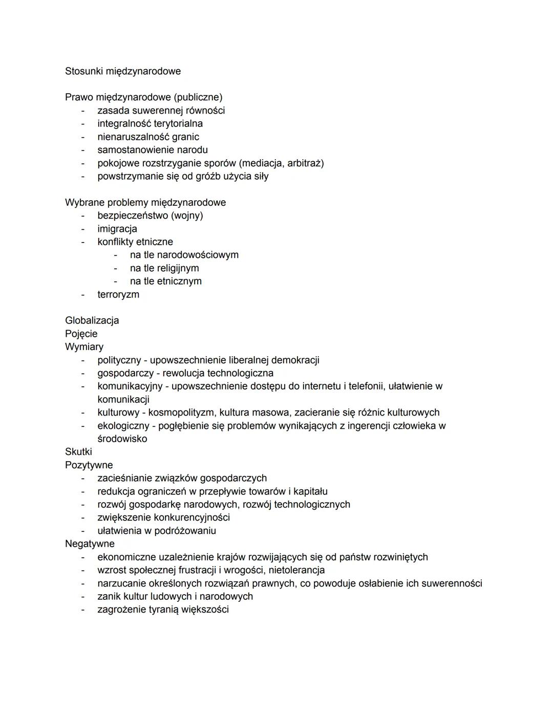 Zagadnienia i Wyzwaniami Międzynarodowe