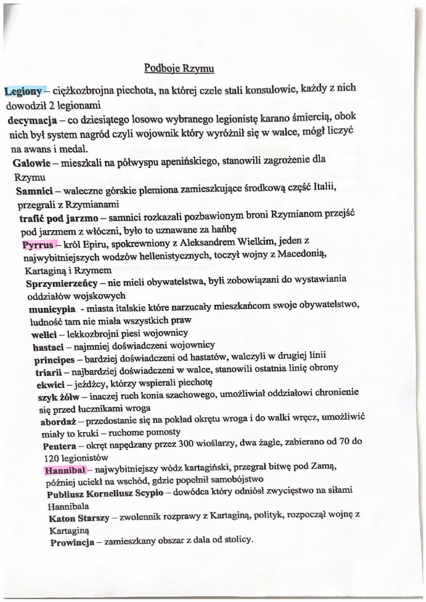 Republika rzymska, Podboje Rzymu
Lacjum - kraina leżąca u ujścia rzeki Tyber, sąsiadowało ono z Etruskami i
Grekami, a u jej ujścia znajdowa
