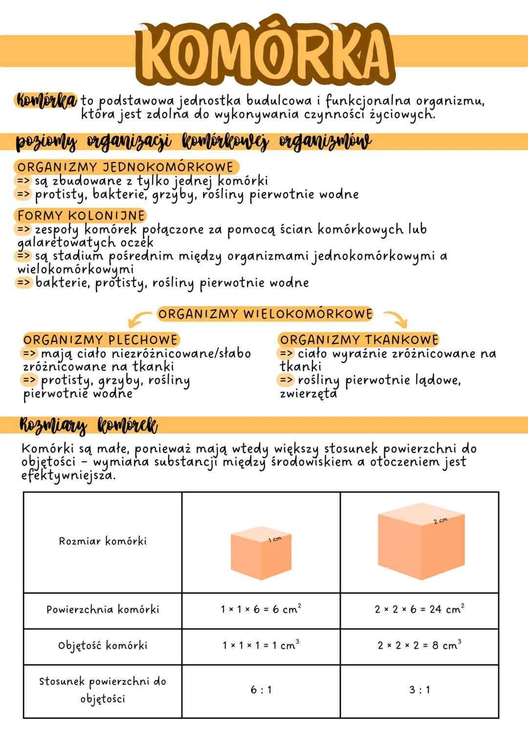 # KOMÓRKA

Komórka to podstawowa jednostka budulcowa i funkcjonalna organizmu,
która jest zdolna do wykonywania czynności życiowych.

## poz