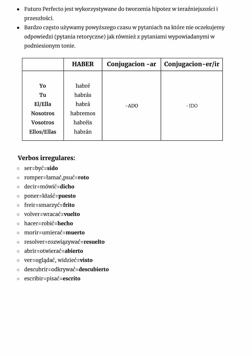 Español
□ Presente;
Conjugacion-ar Conjugacion-er Conjugacion-ir
TRABAJAR
BEBER
VIVIR
trabaj-o
beb-o
viv-0
trabaj-as
beb-es
viv-es
trabaj-a
