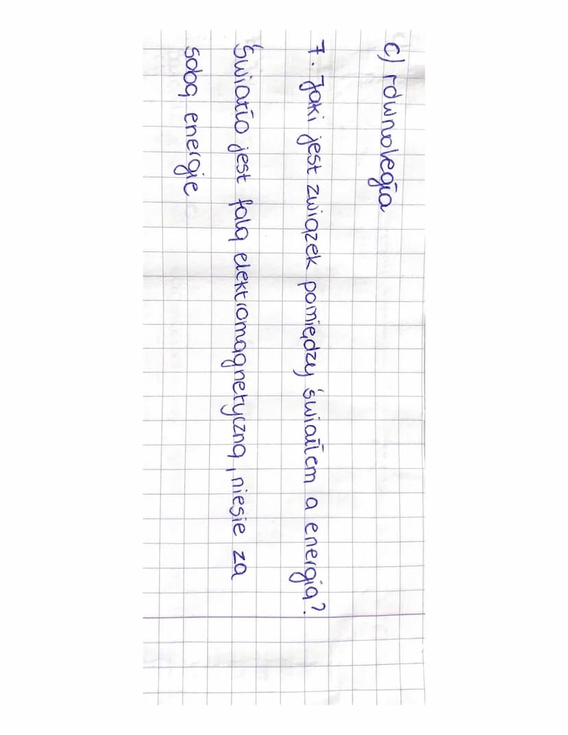Optyka
T: Światio i
jego
1. Podstawowe
informacje
o 'swietle
a światto jest fara elektromagnetyczng
b) zakres widzialny światia zawiera się 