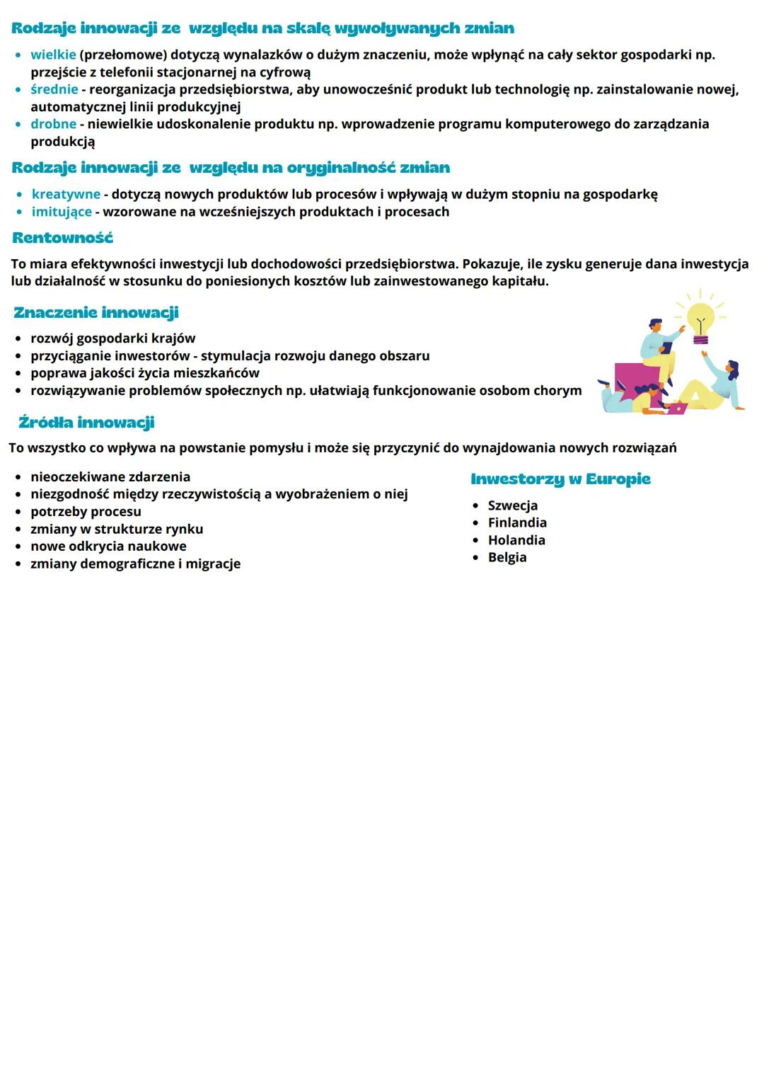 --- OCR Start ---
Biznes i zarządzanie
Kreatywne (twórcze) myślenie
It is the ability to come up with unique and original solutions. It's a 
