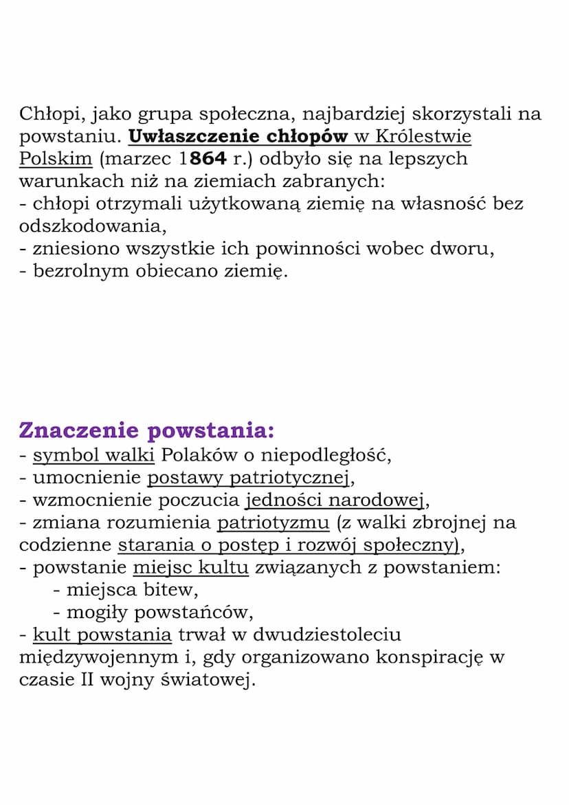 Ziemie polskie w drugiej
połowie XIX wieku
1.Powstanie styczniowe
Geneza powstania styczniowego
Po klęsce Rosji w wojnie krymskiej nastąpił 
