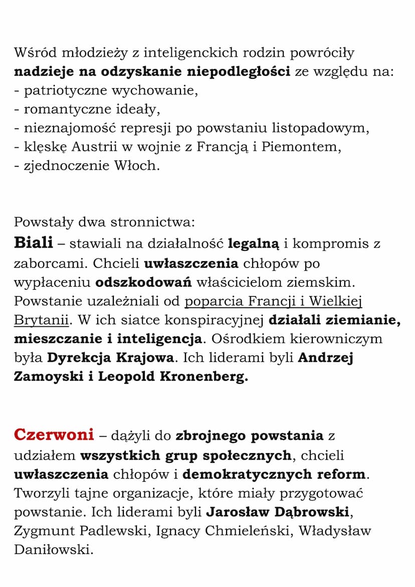 Ziemie polskie w drugiej
połowie XIX wieku
1.Powstanie styczniowe
Geneza powstania styczniowego
Po klęsce Rosji w wojnie krymskiej nastąpił 