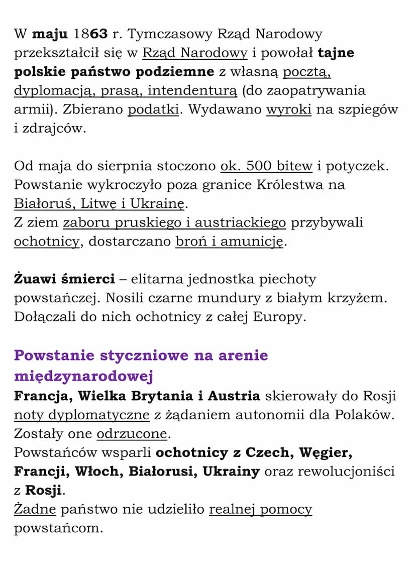 Ziemie polskie w drugiej
połowie XIX wieku
1.Powstanie styczniowe
Geneza powstania styczniowego
Po klęsce Rosji w wojnie krymskiej nastąpił 