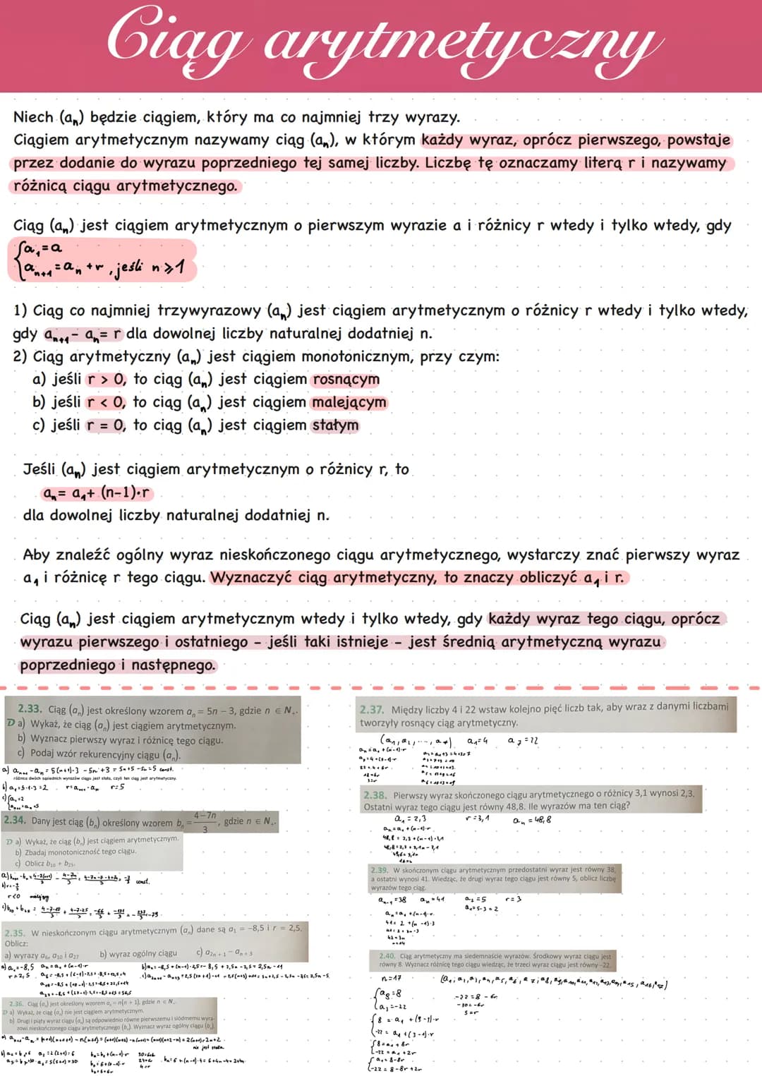 Określenie ciągu. Sposoby opisywania ciągów.
123 456 789
III III III
943 ŽŽ0 711
Ciągiem skończonym nazywamy funkcję, której dziedziną
jest 
