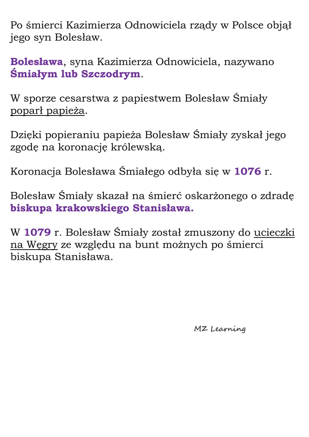Kryzys i odbudowa państwa
pierwszych Piastów.
Po śmierci Bolesława Chrobrego władzę w Polsce objął
jego syn Mieszko II.
Koronacja Mieszka II