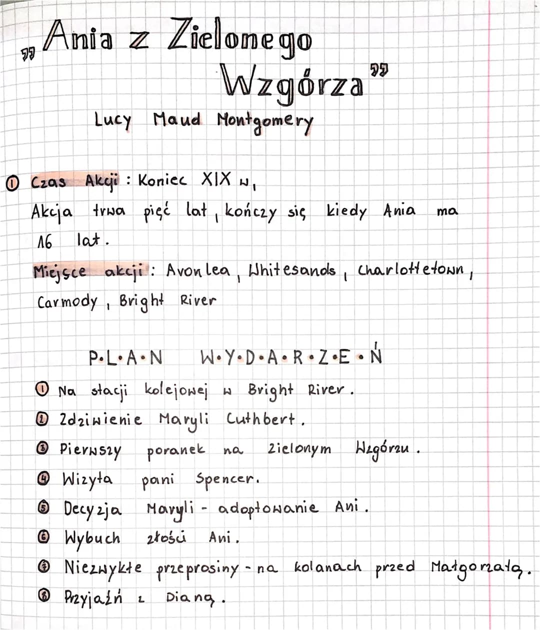 77
Ania z Zielonego
Wzgórza
Lucy Maud Montgomery
O Czas Akcji: Koniec XIX w₁
Akcja trwa pięć lat, kończy się kiedy Ania
16
lat.
១១
Miejsce a