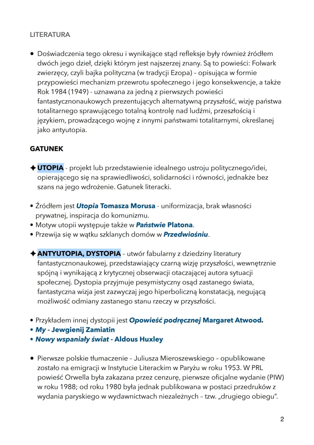1984
GEORGE ORWELL
MŁODOŚĆ, WOJNA DOMOWA
- W młodości reprezentował poglądy radykalnie
lewicowe (komunizm/anarchizm), uczestnik wojny
domowe