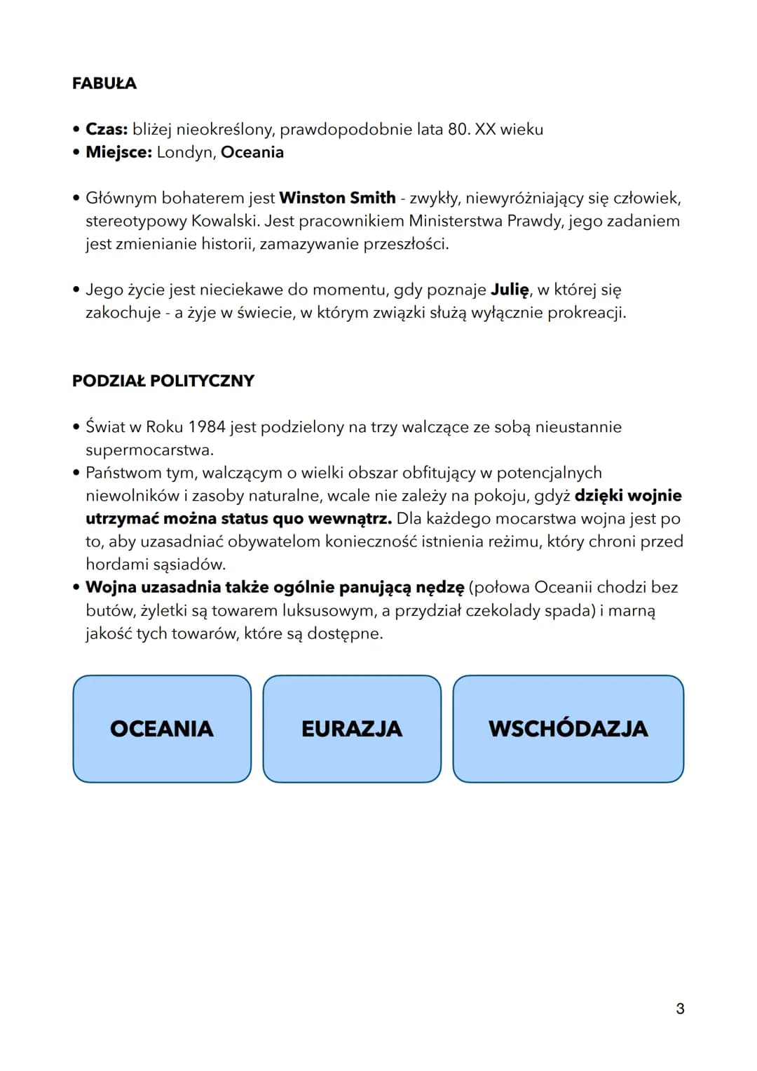 1984
GEORGE ORWELL
MŁODOŚĆ, WOJNA DOMOWA
- W młodości reprezentował poglądy radykalnie
lewicowe (komunizm/anarchizm), uczestnik wojny
domowe