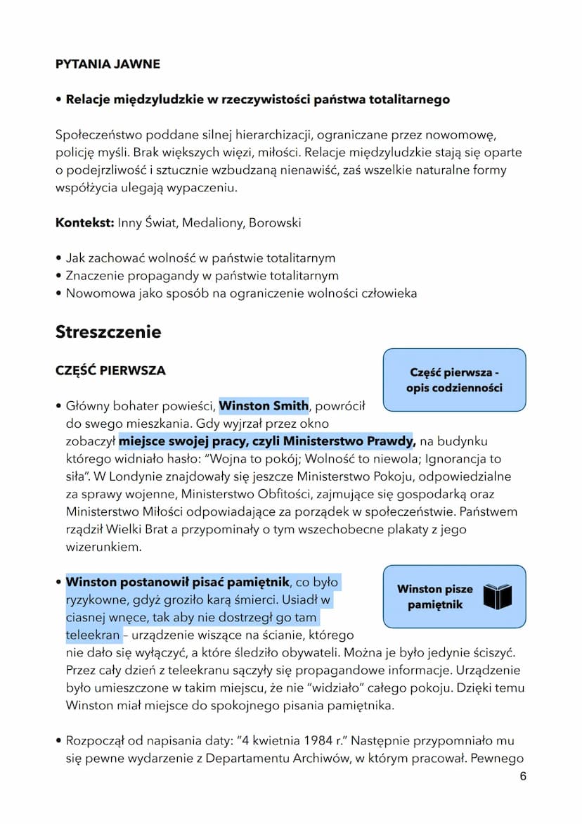 1984
GEORGE ORWELL
MŁODOŚĆ, WOJNA DOMOWA
- W młodości reprezentował poglądy radykalnie
lewicowe (komunizm/anarchizm), uczestnik wojny
domowe
