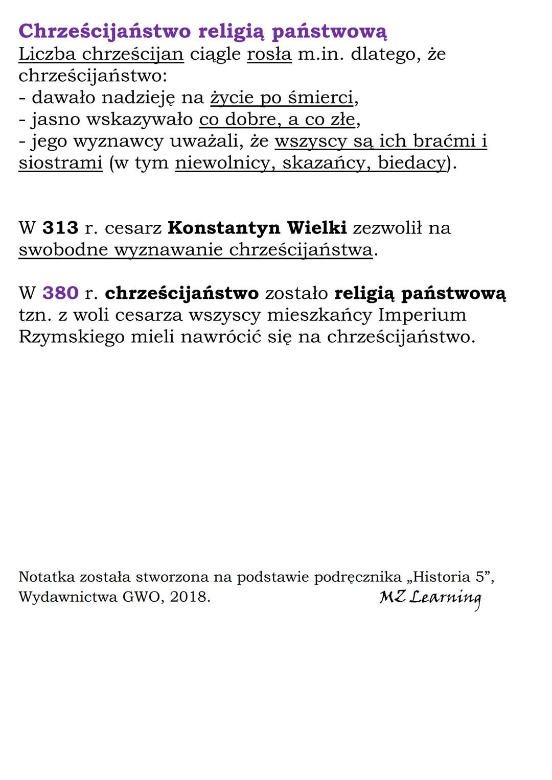 # Narodziny chrześcijaństwa
KL 5, GWO

Religia Rzymian
- politeizm,
- bogowie przypominający Greckich:
  **Jowisz** (jak grecki Zeus),
  **M