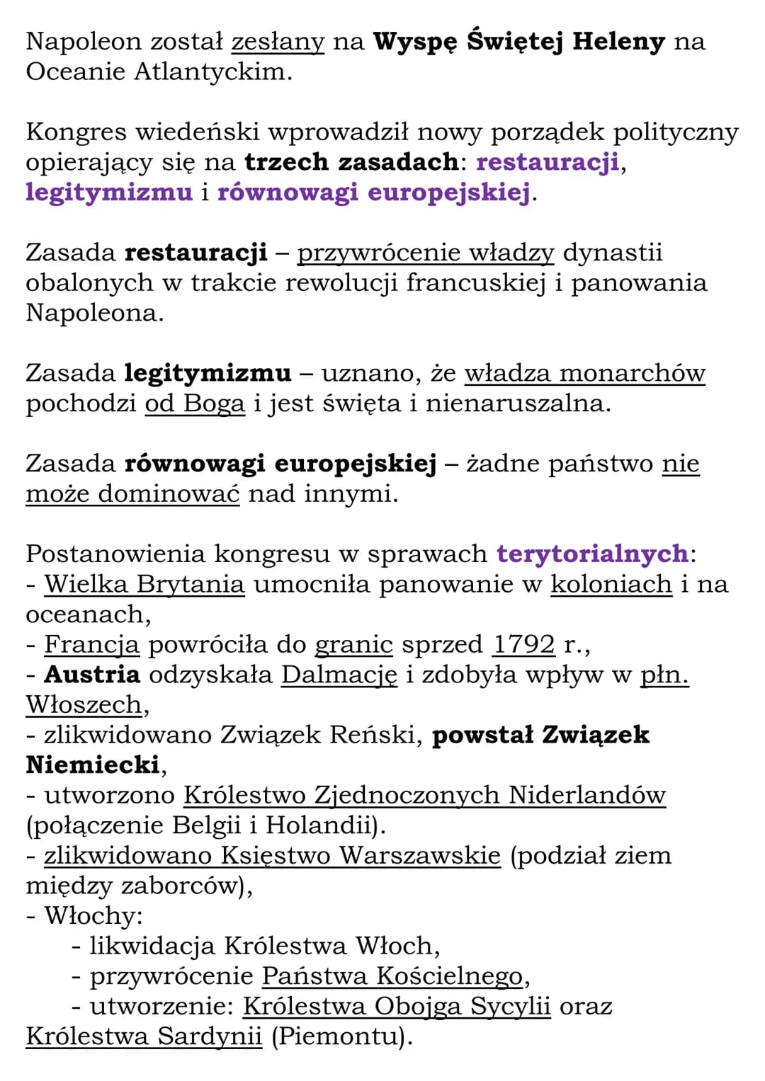 Europa po kongresie
wiedeńskim
R 1, kl 7, NE
Kongres wiedeński
Konsekwencje klęski Napoleona w bitwie pod Lipskiem
1813 r.:
- ostateczna prz