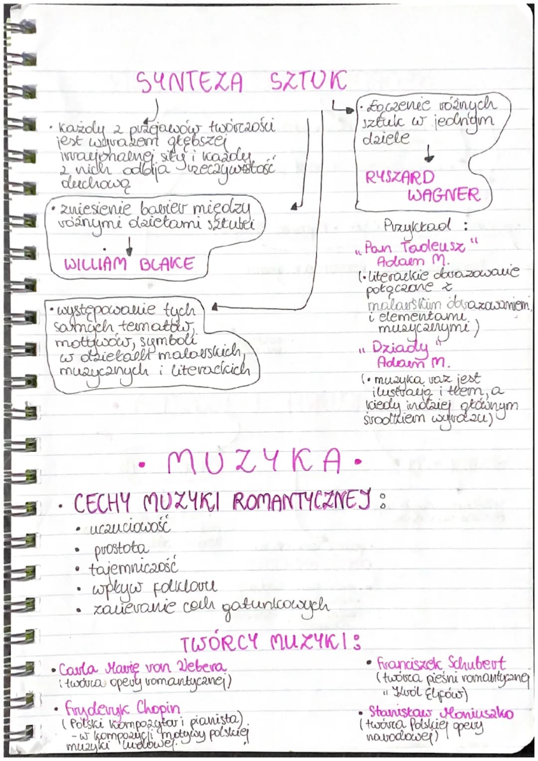 LLI
SZTUKA ROMANTYCZNA
CECHY SZTUKI ROMANTYCZNEJ:
odrzucona klasyczna regula piękna (wzorowania Antykiem,
pochwaka różnorodności
●
.
●
0
ind
