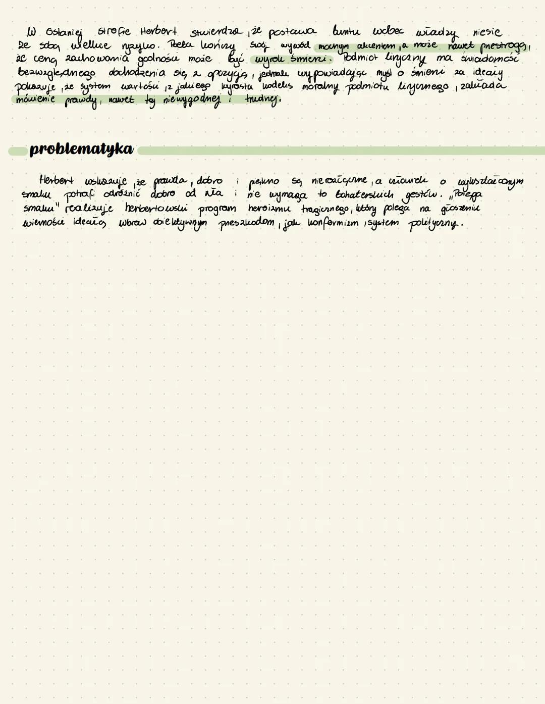 ,,Potęga smaku” Zbigniew Herbert