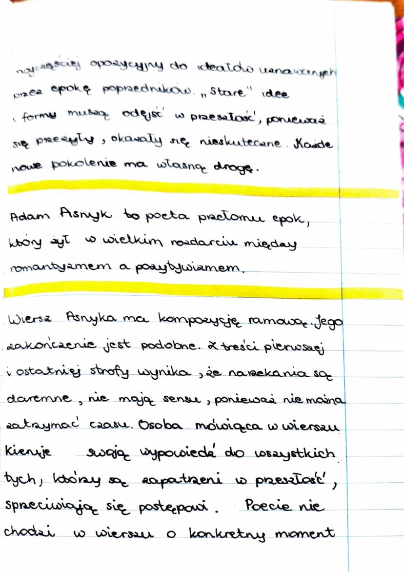 Daremne zale
Antynomie prelomu postyca
walka
jednostka
idealizm
mistycyam
praca
(A. Asnyk)
społeczeństwo
pragmatyam, utgletaryan.
scjentyam
