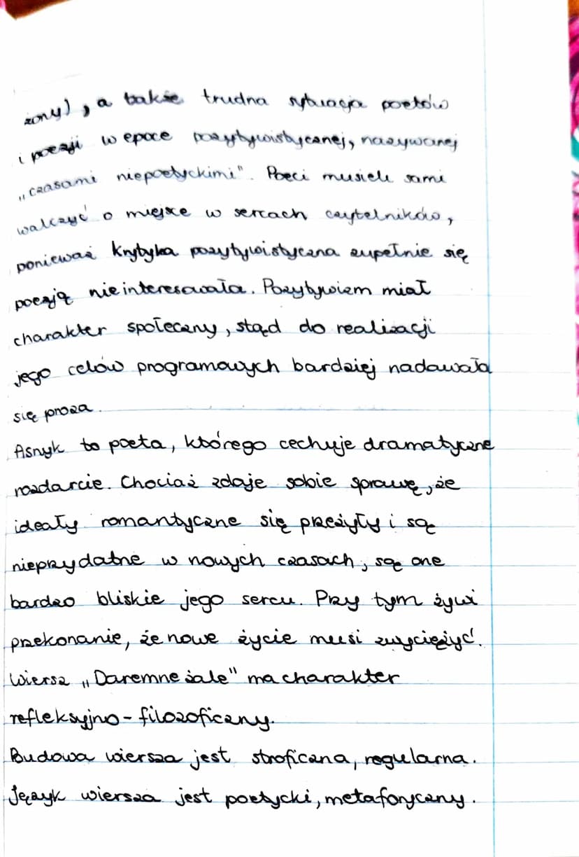 Daremne zale
Antynomie prelomu postyca
walka
jednostka
idealizm
mistycyam
praca
(A. Asnyk)
społeczeństwo
pragmatyam, utgletaryan.
scjentyam
