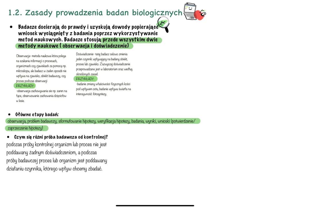 zasady prowadzenia badań biologicznych