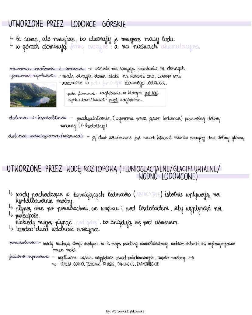 FORMY CELLAKJALLINE
UTWORZONE PRZEZ LĄDOLÓD
↳ osady polodowcowe (pivski, ziviry), glina zwrłowa (movenowa)
mortevișt zwalowy - wymieszany
↳ 