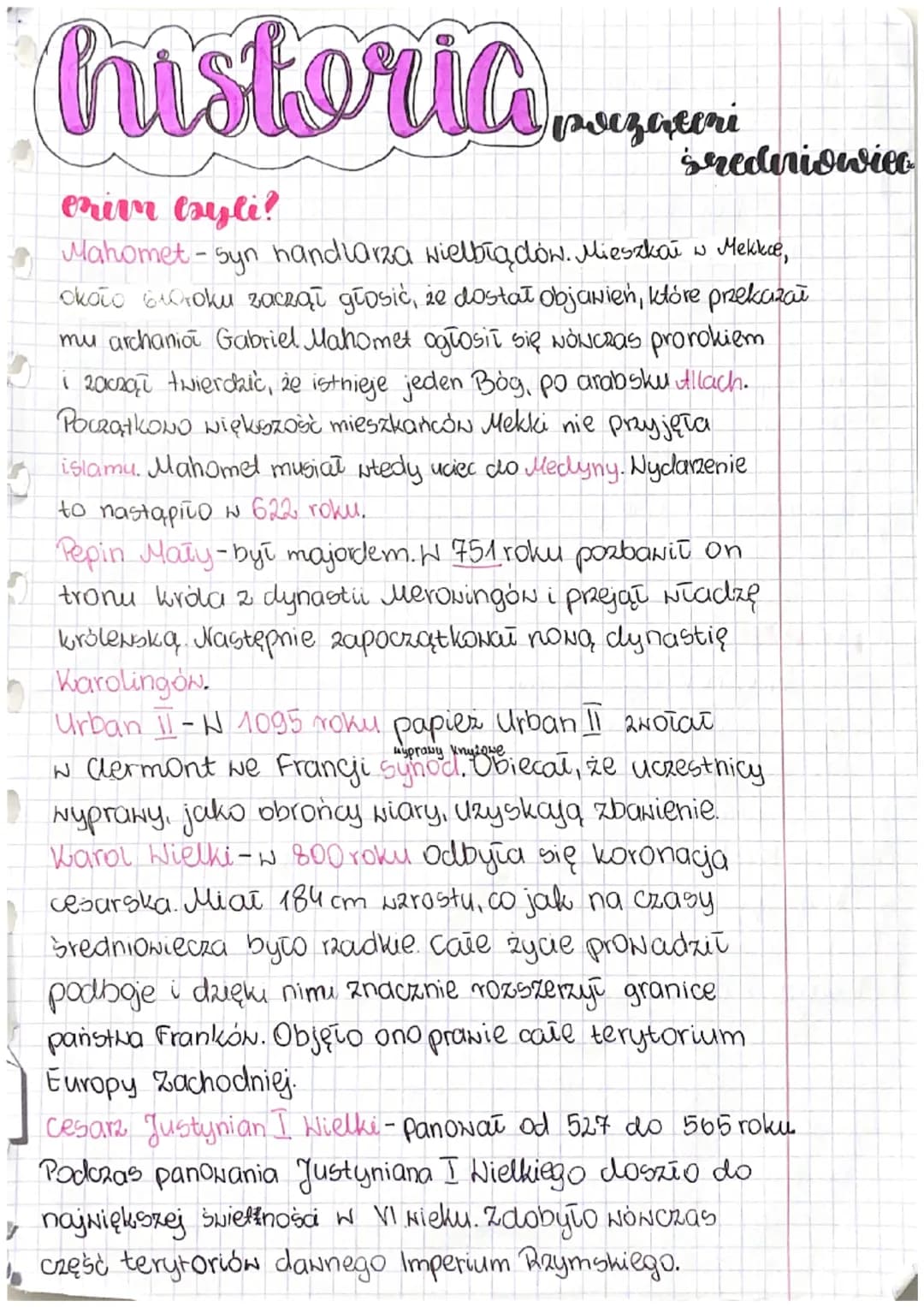 Test Z Historii Klasa 5 Dział 4 Początki średniowiecza Proste wyjaśnienie: Początki Średniowiecza Klasa 5 - Test, Sprawdzian