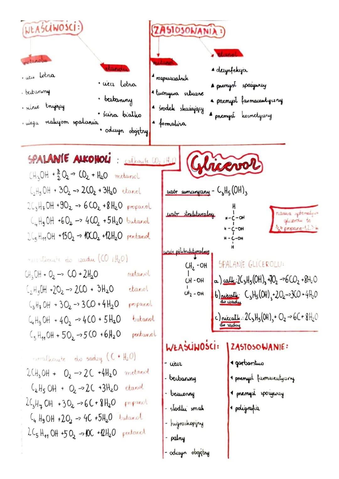 CHEMIA
SZEREG HOMOLOGICZNY ALKOHOLI
n nazwa
wzór sumanyuny strukturalny
H-Ċ-OH
CH3OH
Н
1 metanol/alkohol
metylowy
2 etanol/ alkohol etylouy 