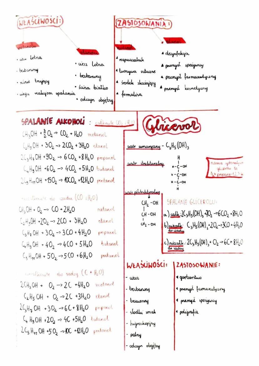 CHEMIA
SZEREG HOMOLOGICZNY ALKOHOLI
n nazwa
wzór sumanyuny strukturalny
H-Ċ-OH
CH3OH
Н
1 metanol/alkohol
metylowy
2 etanol/ alkohol etylouy 