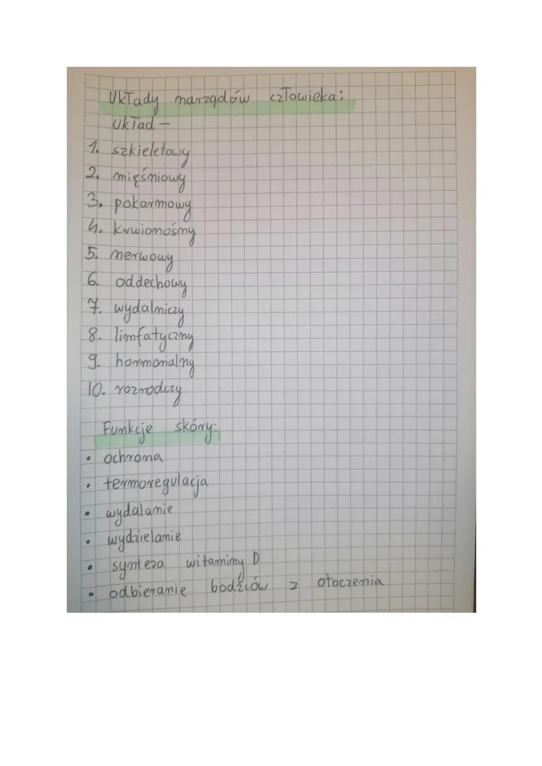 <h2 id="funkcjeskry">Funkcje skóry</h2>
<p>Skóra człowieka pełni wiele ważnych funkcji, które są niezbędne dla prawidłowego funkcjonowania o